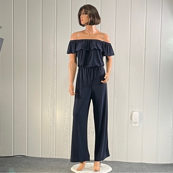 *Hybrid & Company Women's Off the Shoulder Jumpsuit Sz XL - Picture 9 of 16